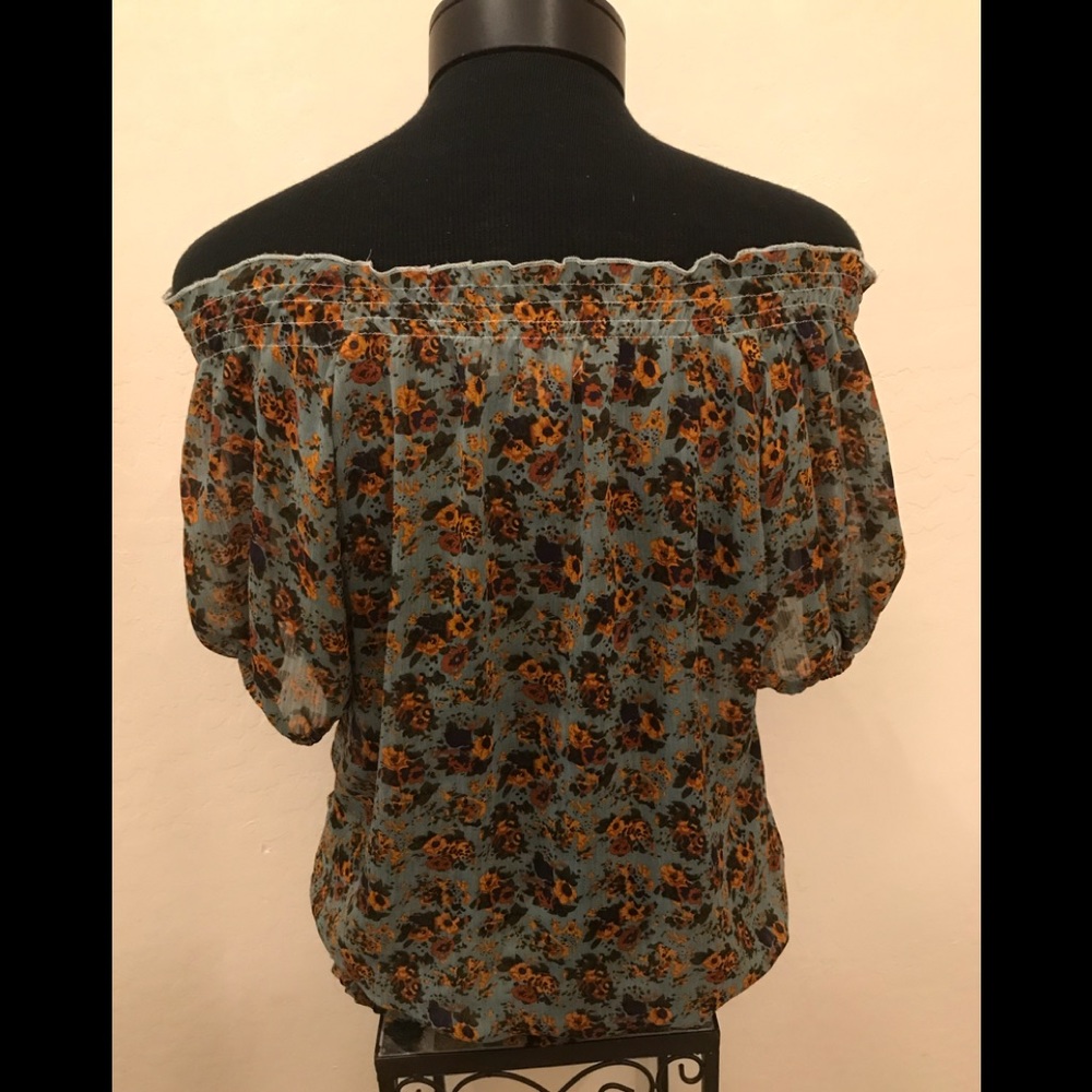 Floral ROMY Sz Lg Blouson Top